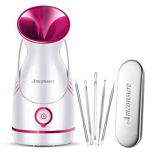 Facial Steamer with Pore Cleanser Tool Set