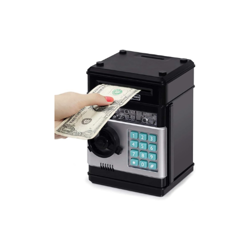 Electronic Piggy Bank for Kids – Password-Protected ATM Money Box with Automatic Bill Insertion