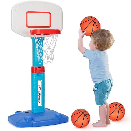 Adjustable Basketball Hoop for Toddlers (Ages 1–5)