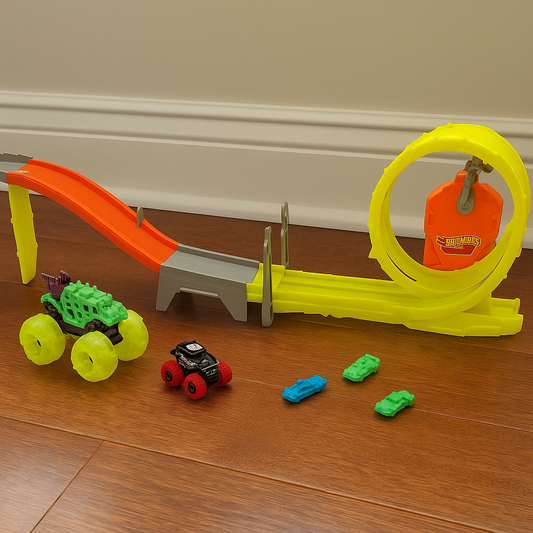 Monster Truck Race & Chase Track Set