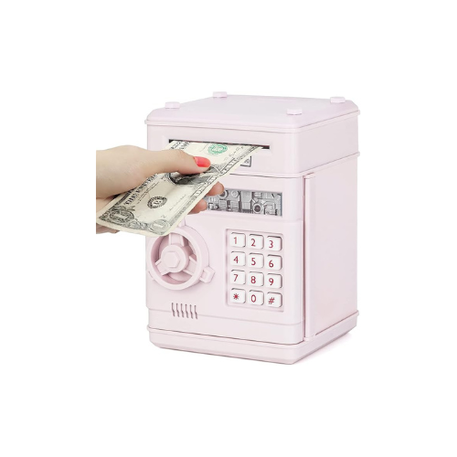 Electronic Piggy Bank for Kids – Password-Protected ATM Money Box with Automatic Bill Insertion