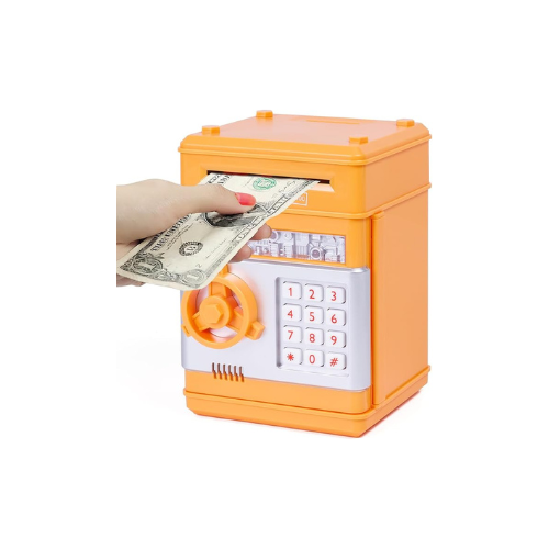 Electronic Piggy Bank for Kids – Password-Protected ATM Money Box with Automatic Bill Insertion