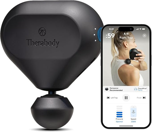 Mini Percussive Massage Gun with Attachments & App Control