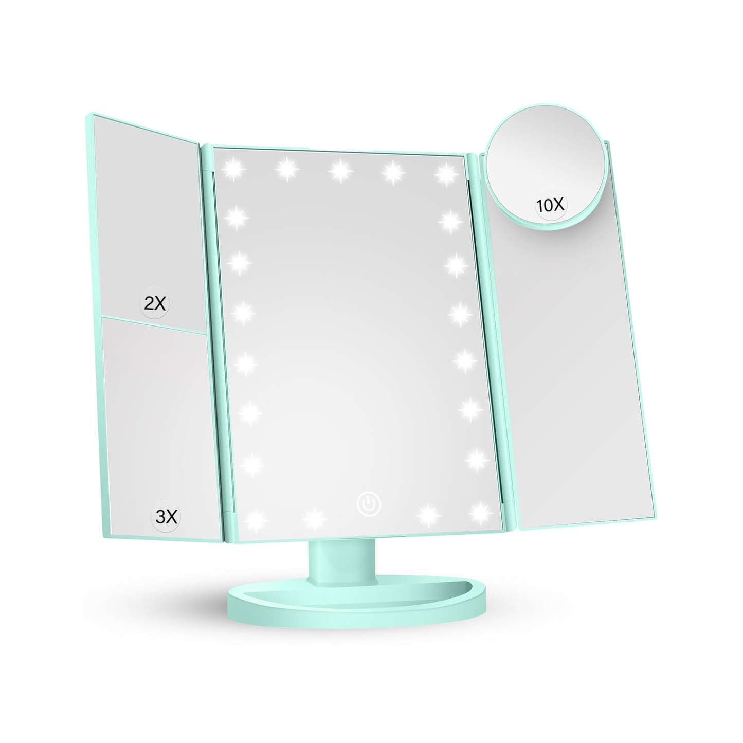 Tri-Fold LED Lighted Makeup Mirror