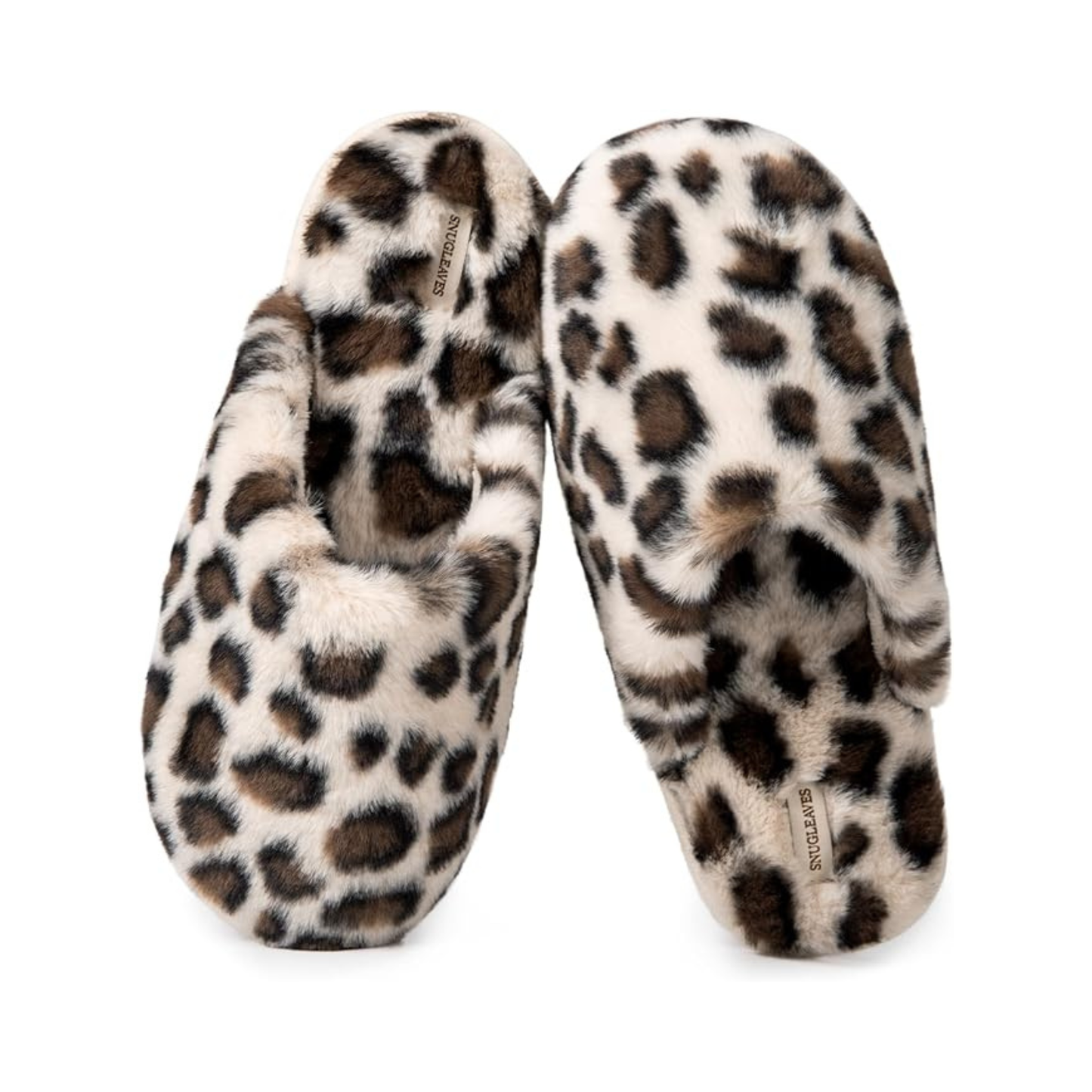 Snug Plush Faux Fur Memory Foam Slippers