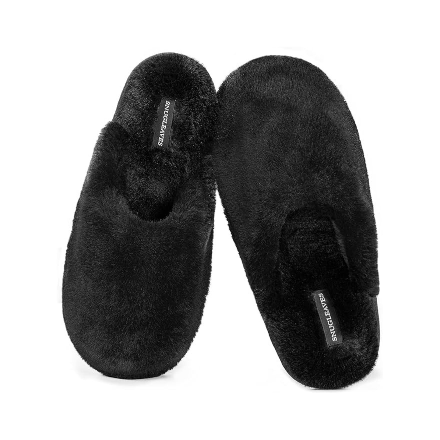 Snug Plush Faux Fur Memory Foam Slippers