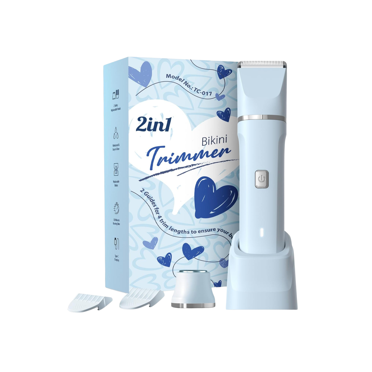 2-in-1 Women’s Electric Razor & Precision Trimmer