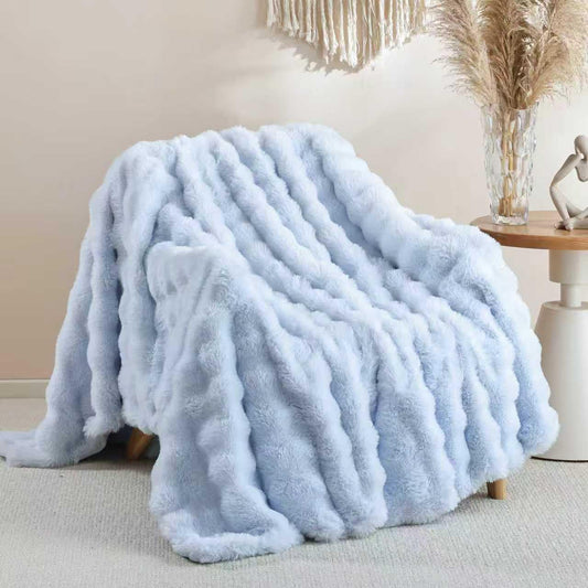 Faux Fur Throw Blanket - 50" x 60"