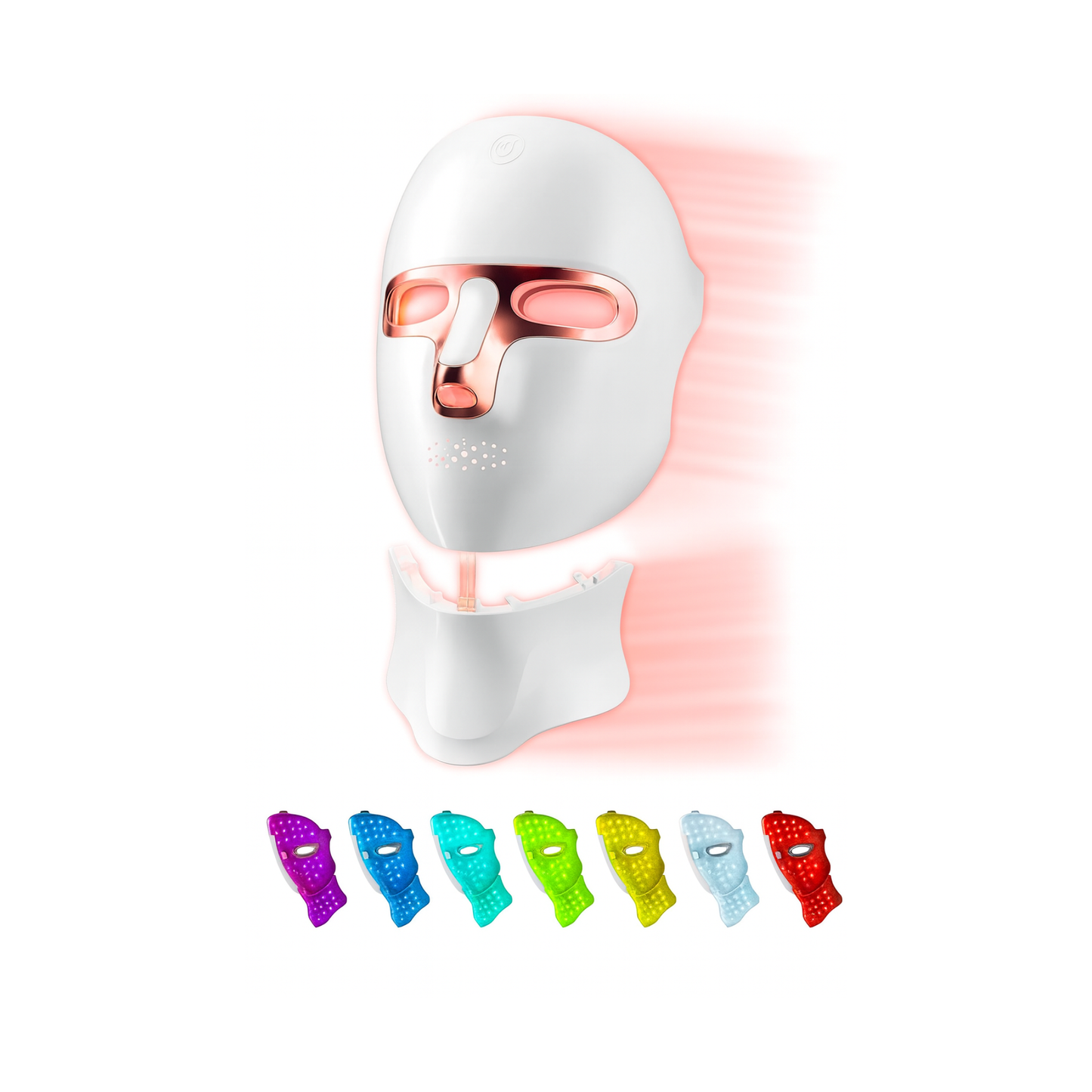 Professional LED Red Light Therapy Mask with Neck Attachment