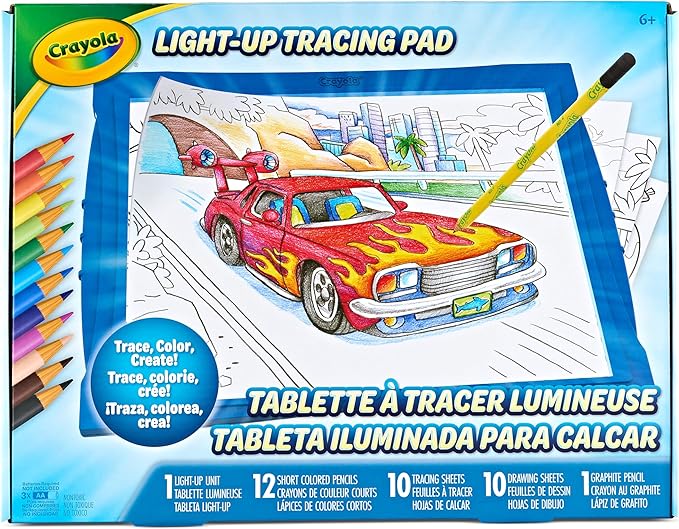 Light-Up Tracing Pad for Kids with Drawing Accessories