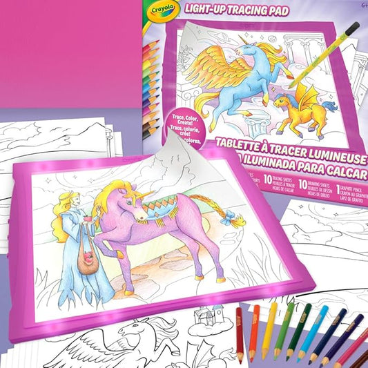 Light-Up Tracing Pad for Kids with Drawing Accessories