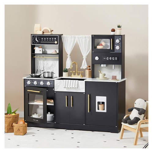 Wooden Play Kitchen Set for Kids