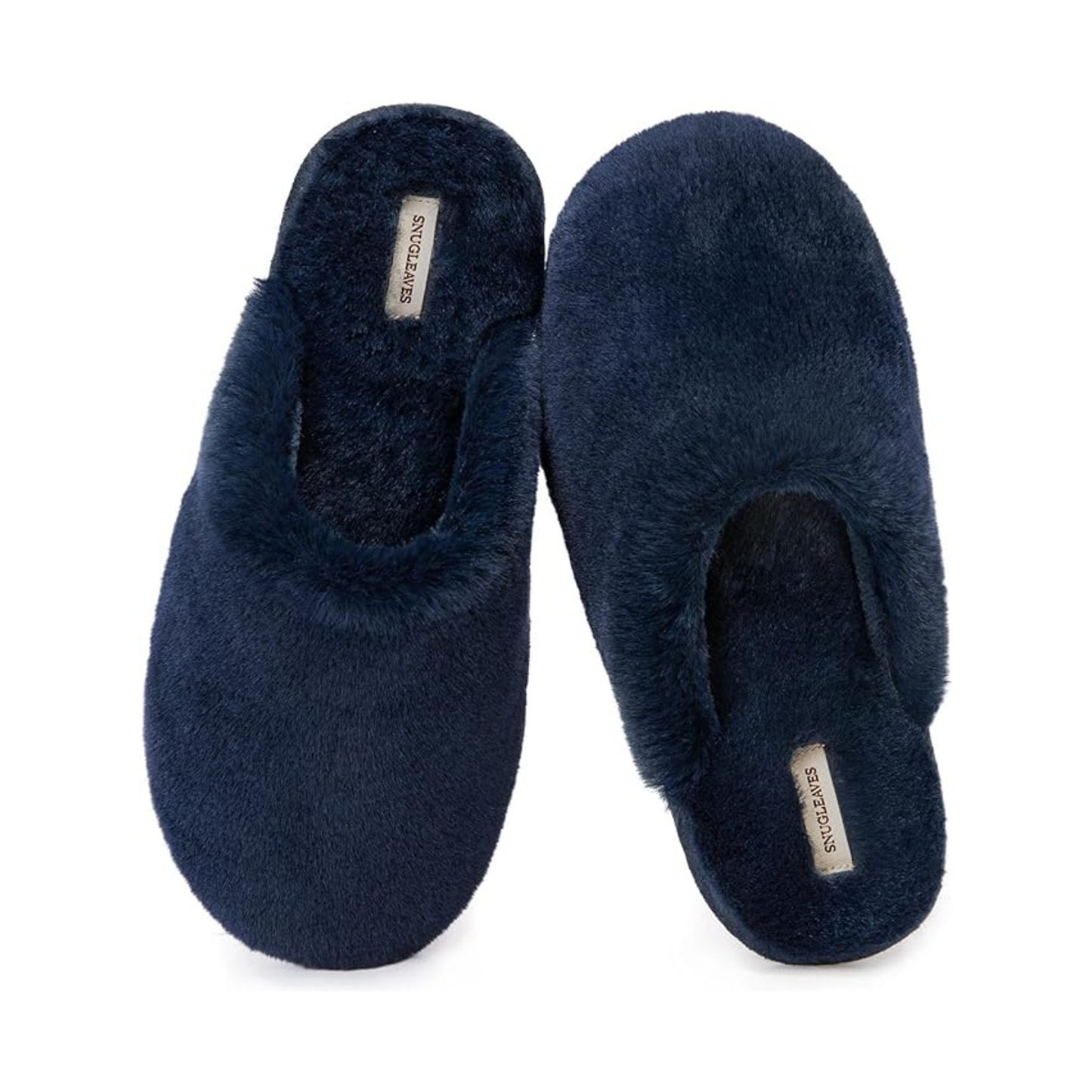 Snug Plush Faux Fur Memory Foam Slippers