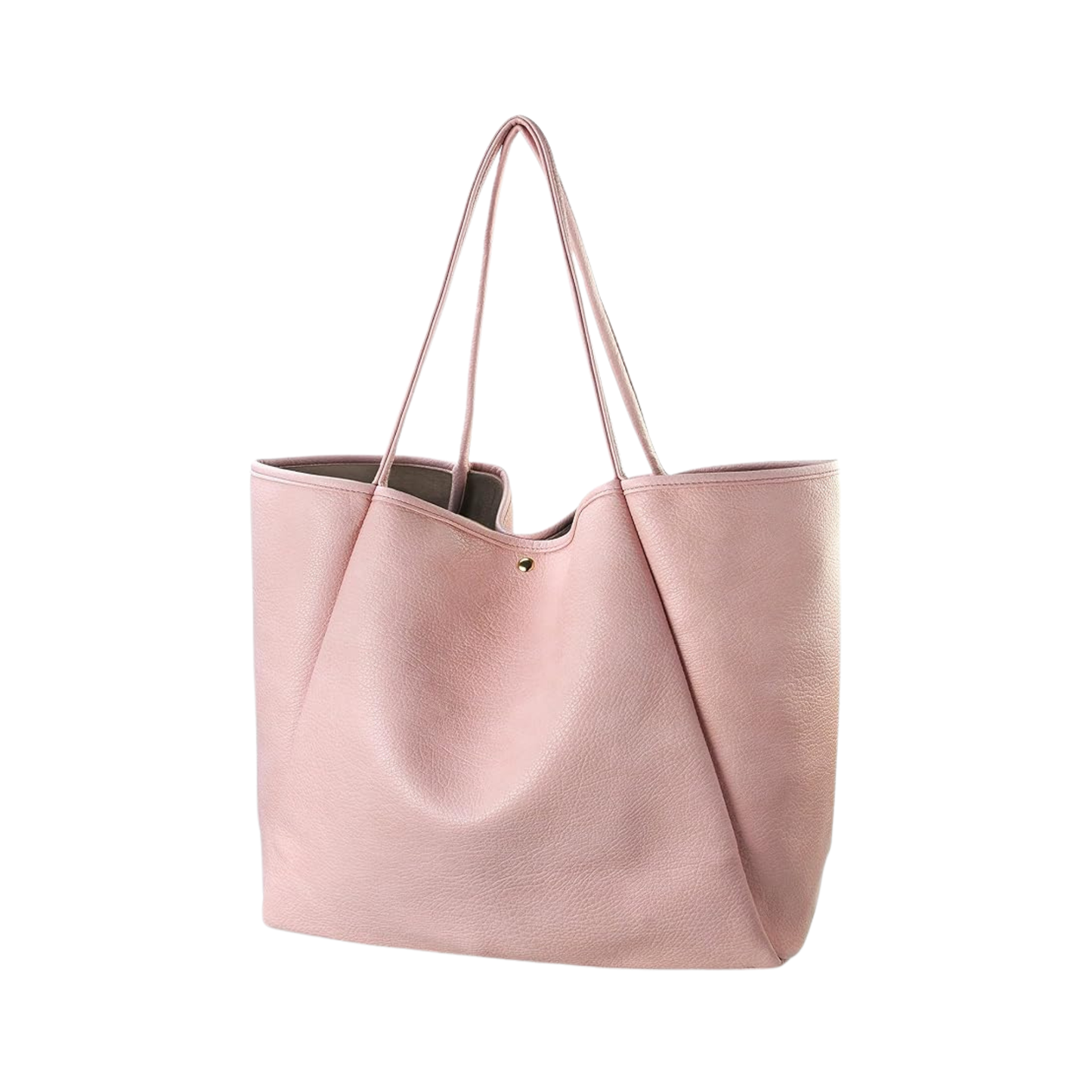 Oversize Leather Tote Women Weekender Bag