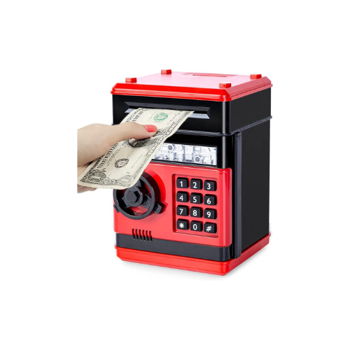 Electronic Piggy Bank for Kids – Password-Protected ATM Money Box with Automatic Bill Insertion