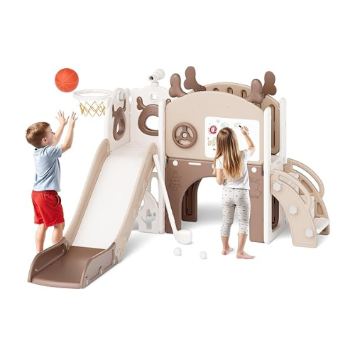 11-in-1 Toddler Slide & Activity Playset – Indoor & Outdoor
