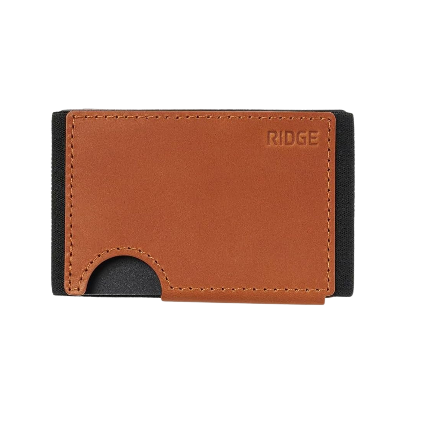 Slim RFID-Blocking Leather Wallet with Cash Strap