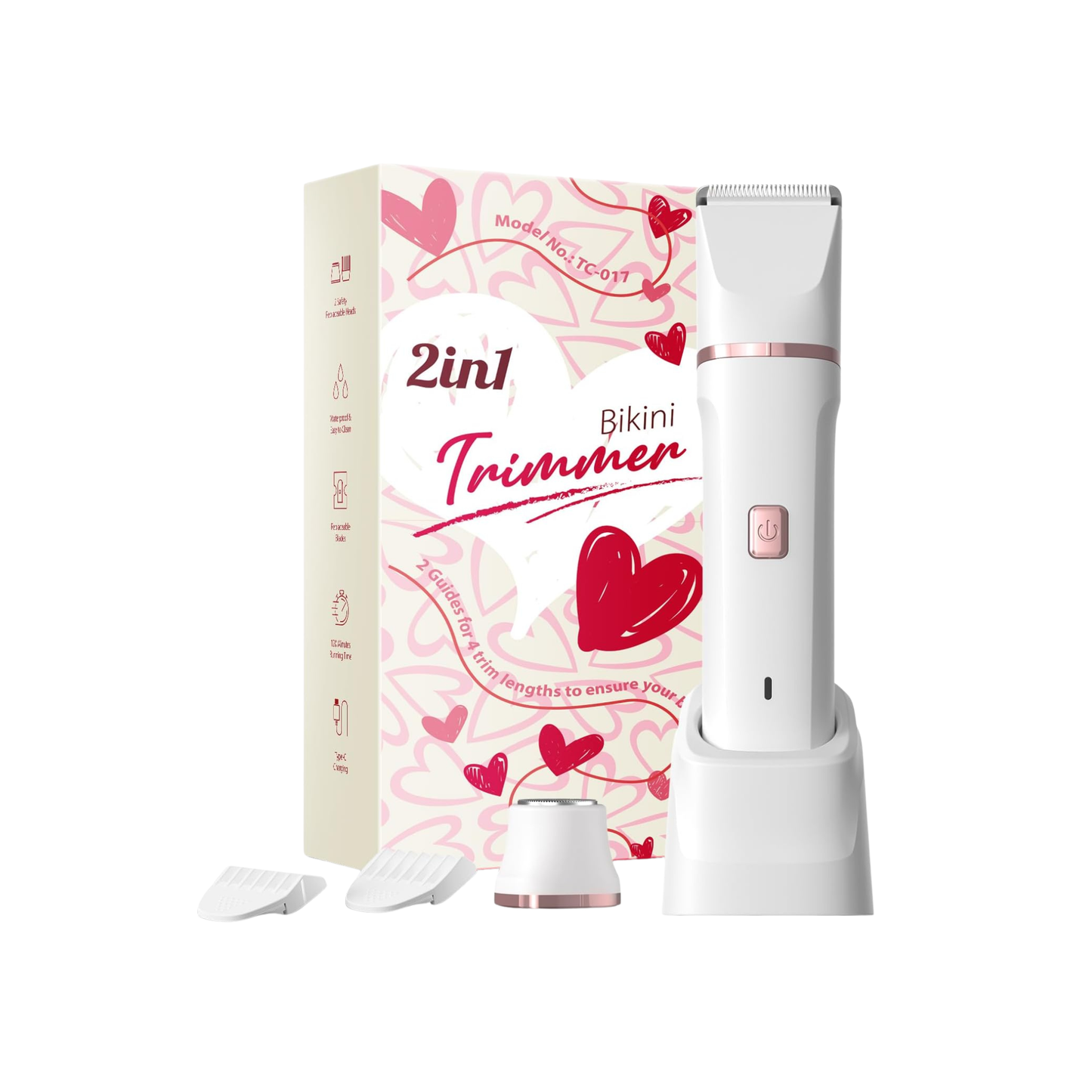 2-in-1 Women’s Electric Razor & Precision Trimmer